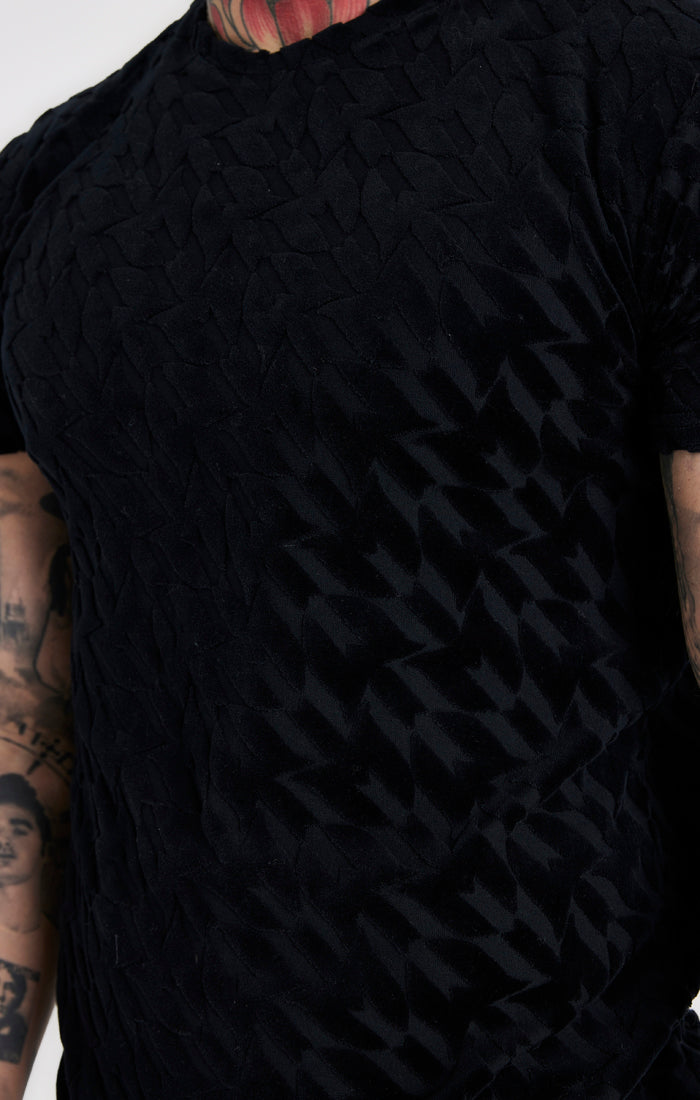 Load image into Gallery viewer, Messi x SikSilk Black Toweling Oversized T-Shirt (1)