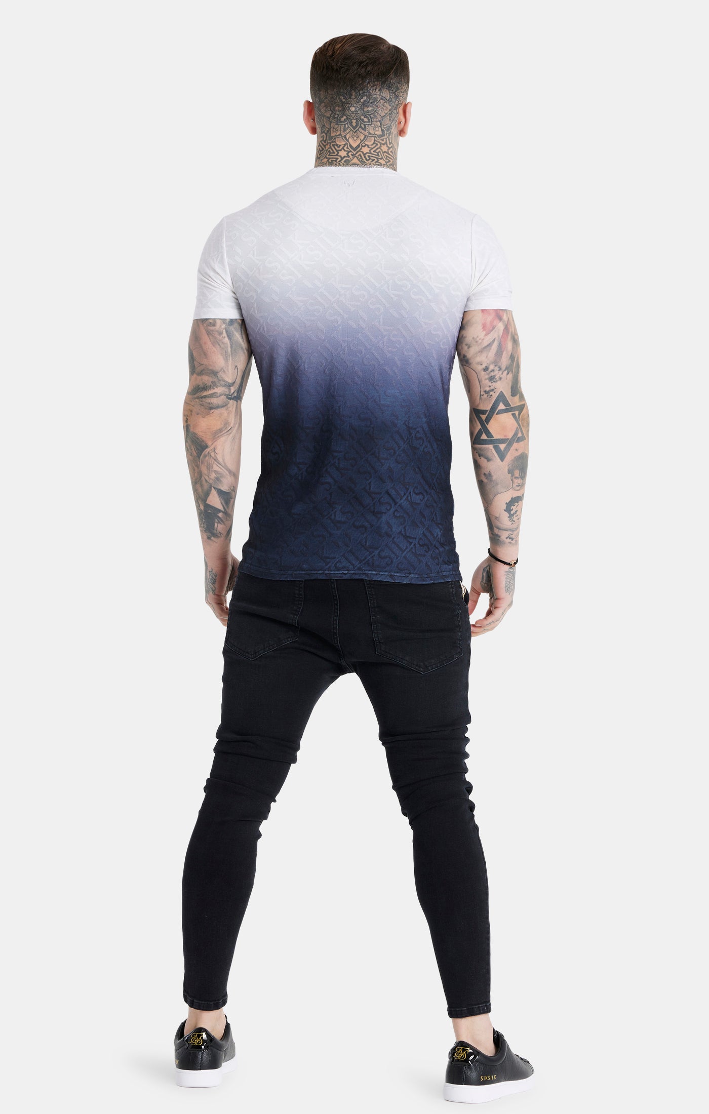 Load image into Gallery viewer, Messi X SikSilk Jacquard Toweling Tee - Black &amp; White (4)