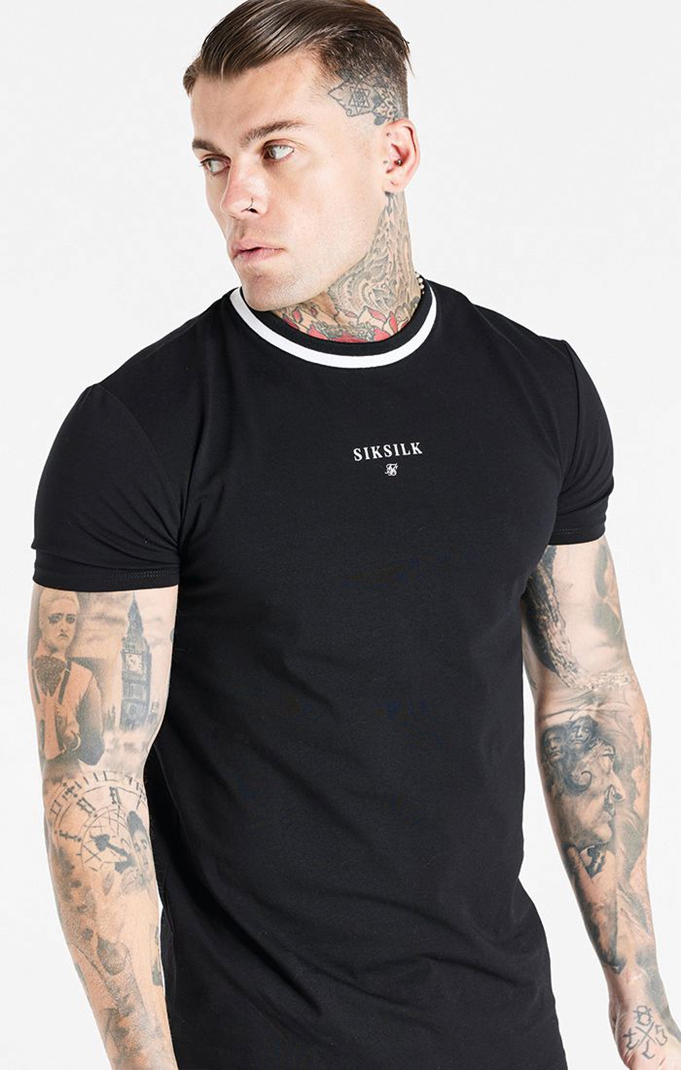 Load image into Gallery viewer, Black Muscle Fit T-Shirt