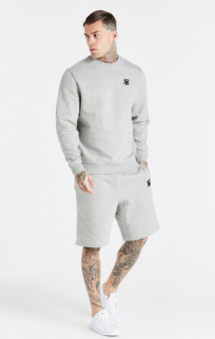Load image into Gallery viewer, Grey Marl Essential Crew Sweatshirt (2)