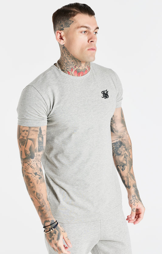 Grey Marl Essential Muscle Fit T-Shirt
