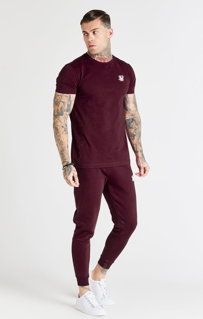 Load image into Gallery viewer, Burgundy Muscle Fit T-Shirt (2)