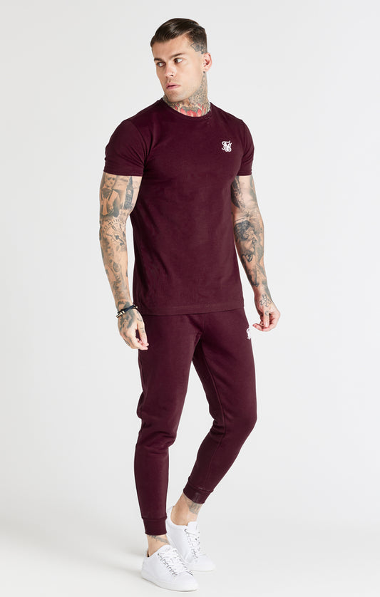 Burgundy Muscle Fit T-Shirt