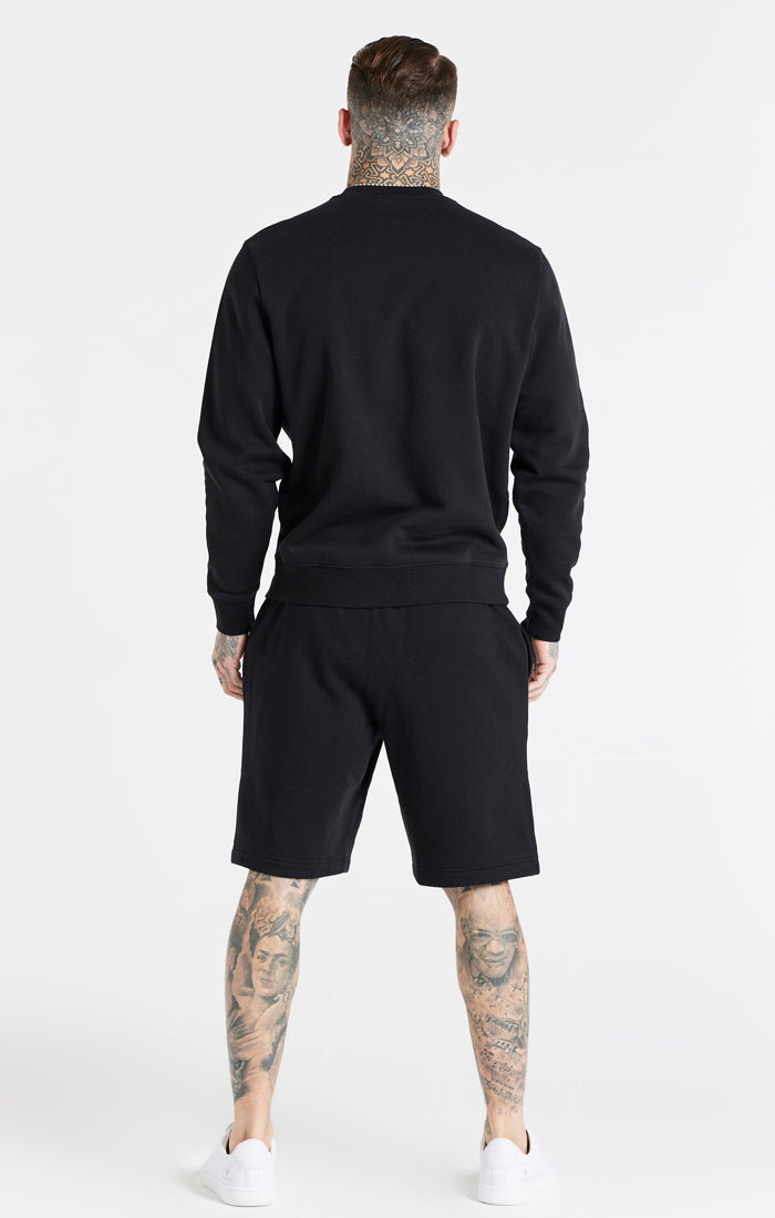 Load image into Gallery viewer, Black Essential Embroidered Short (4)