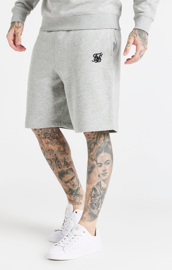 Load image into Gallery viewer, Grey Essential Embroidered Short