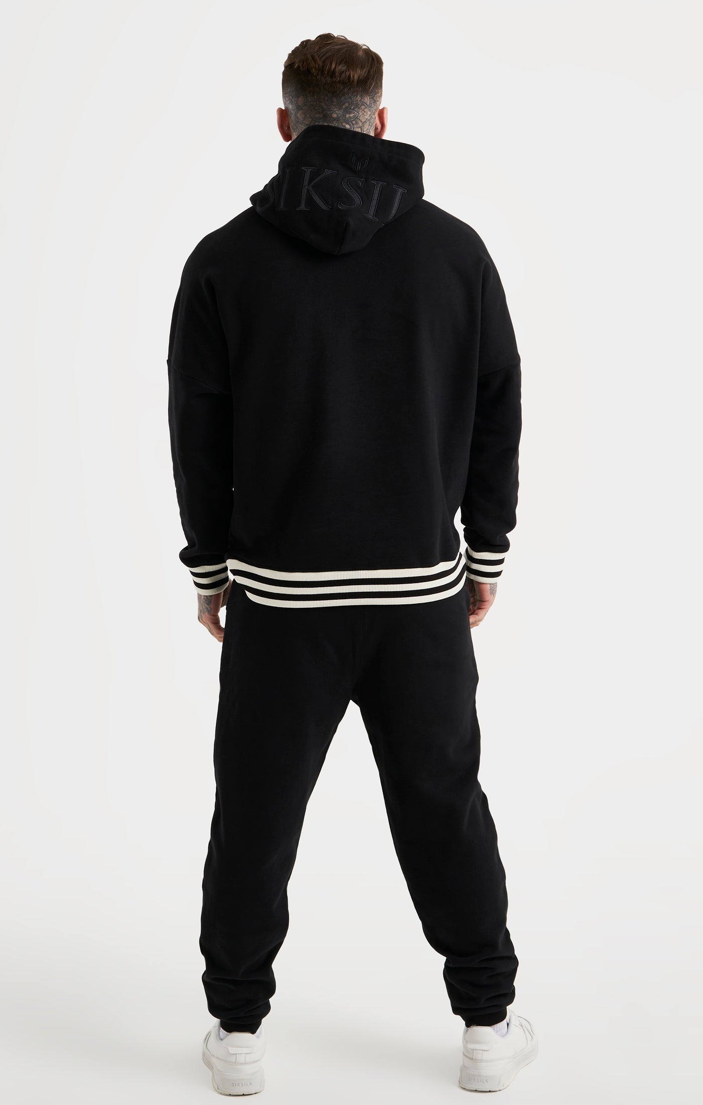 Load image into Gallery viewer, Messi x SikSilk Black Logo Oversized Hoodie (4)