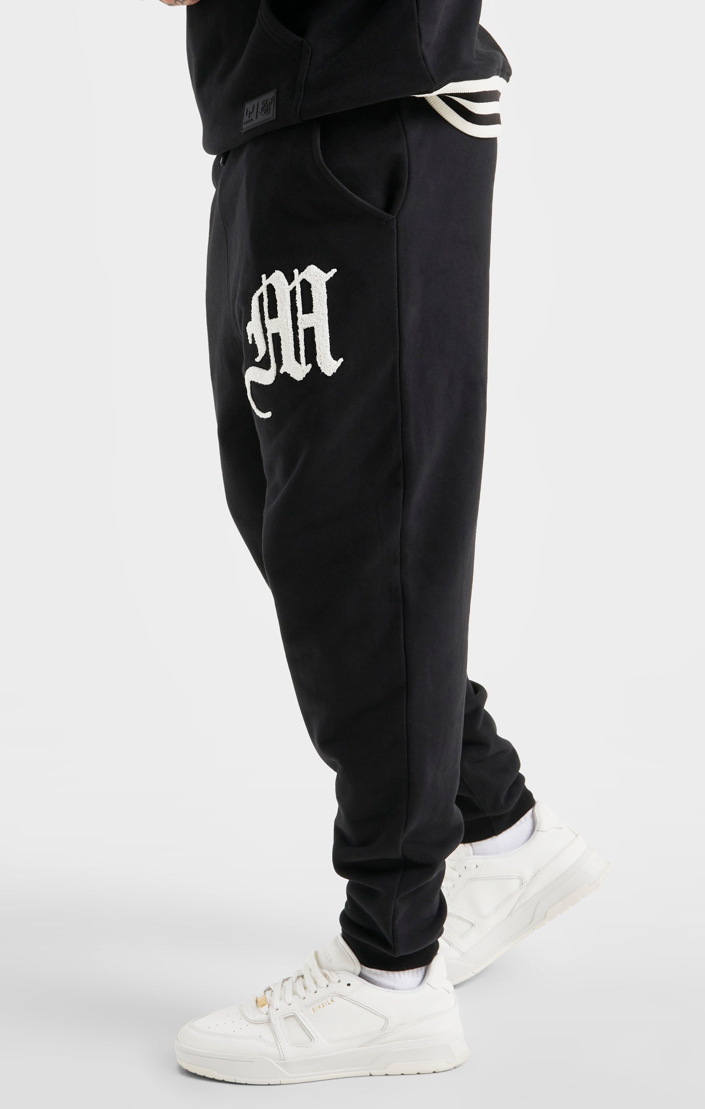 Load image into Gallery viewer, Messi x SikSilk Black Logo Pant (1)