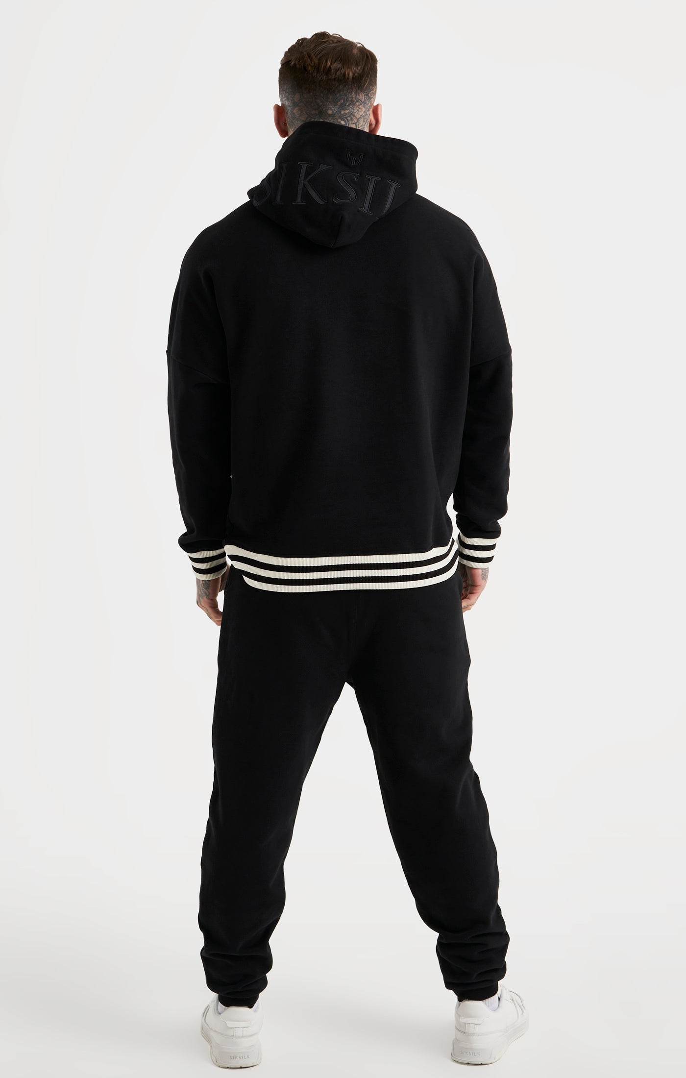 Load image into Gallery viewer, Messi x SikSilk Black Logo Pant (4)