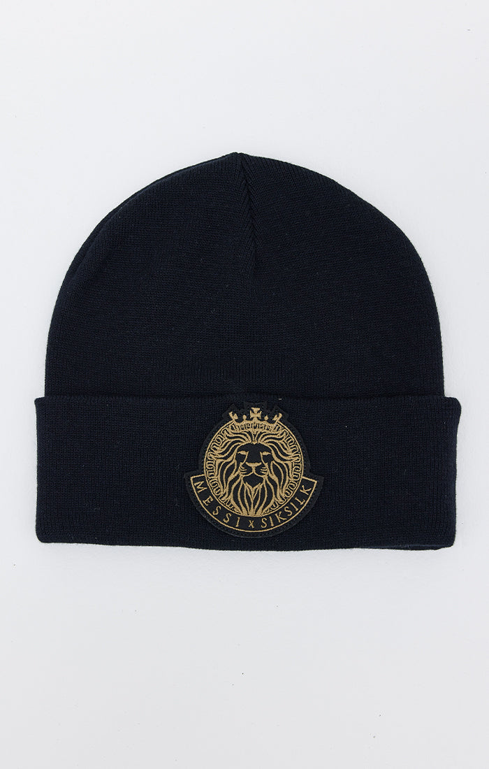 Load image into Gallery viewer, Black Messi x SikSilk Woven Badge Beanie