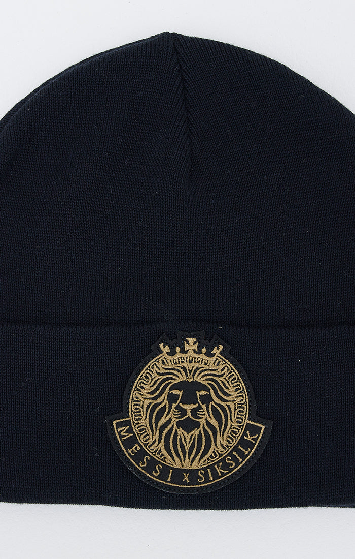 Load image into Gallery viewer, Black Messi x SikSilk Woven Badge Beanie (2)