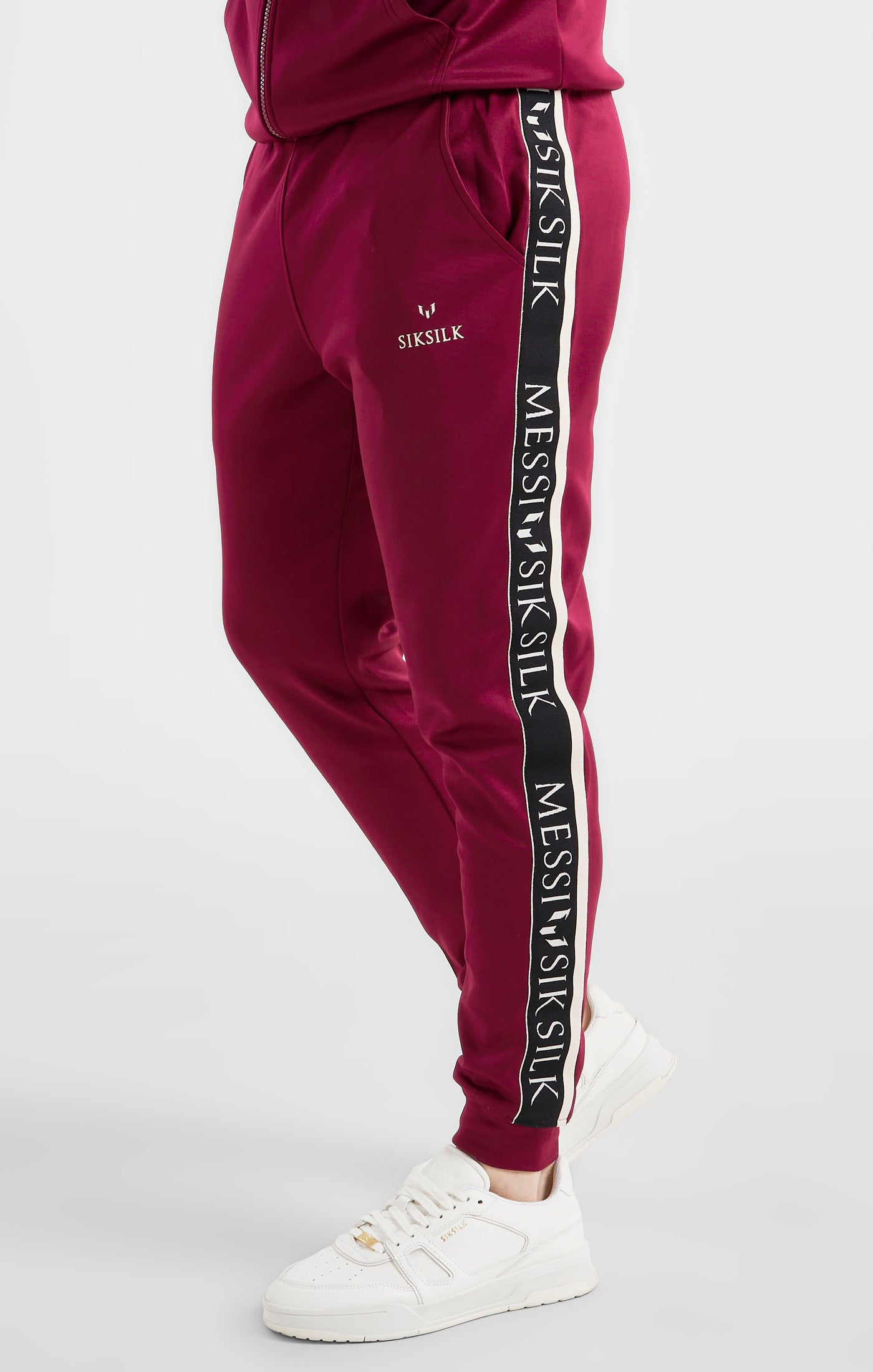 Load image into Gallery viewer, Messi x SikSilk Taped Pant - Burgundy
