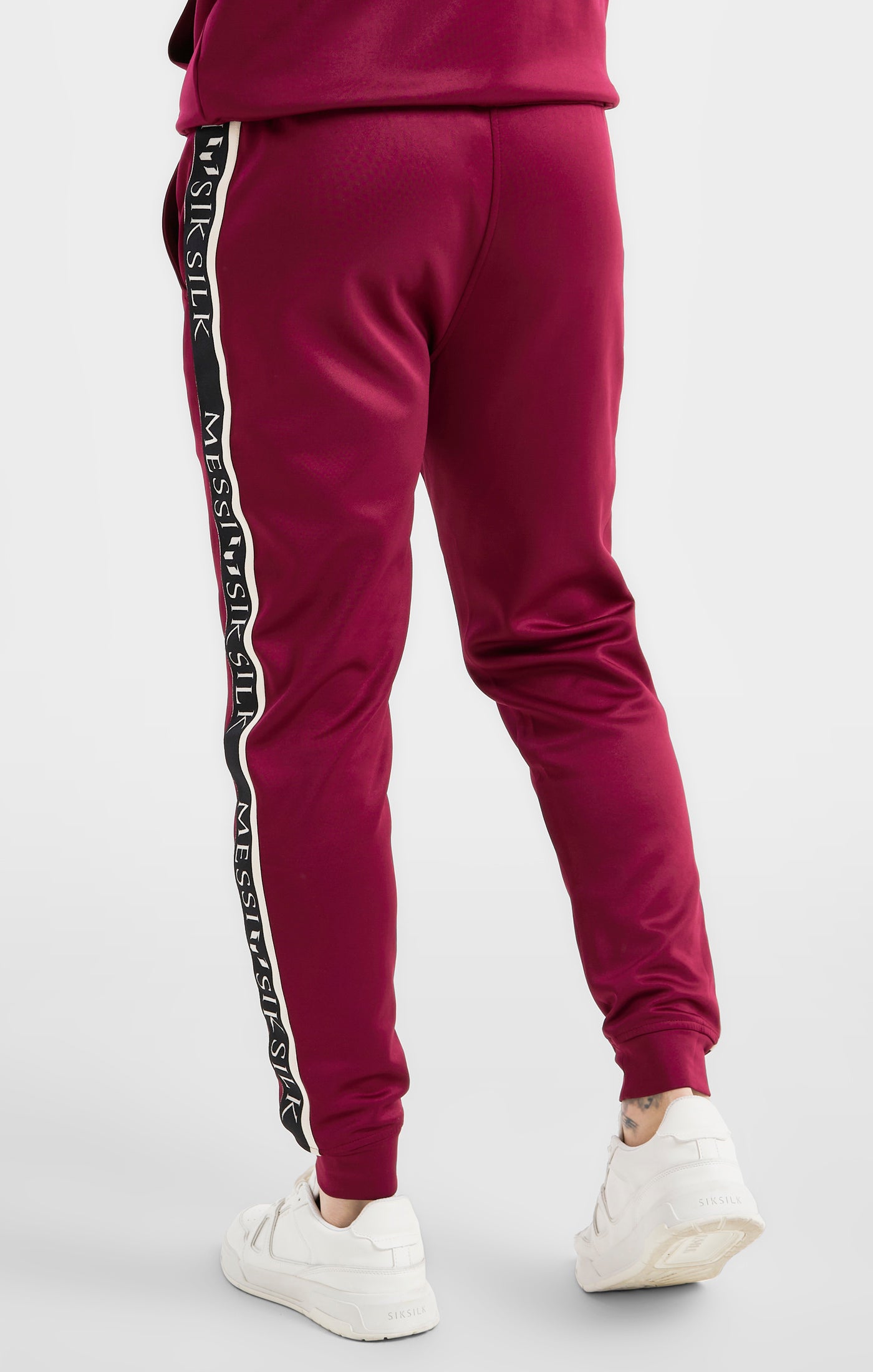 Load image into Gallery viewer, Messi x SikSilk Taped Pant - Burgundy (3)