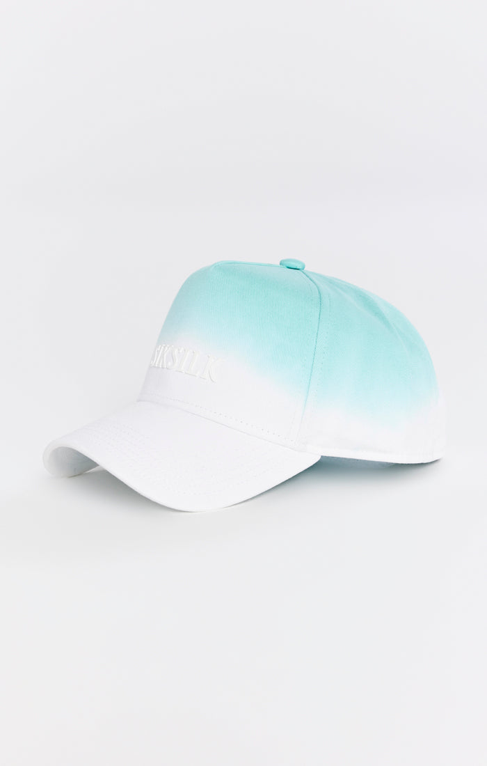 Load image into Gallery viewer, Teal Fade Cotton Trucker Cap