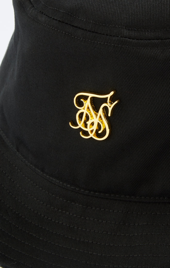 Load image into Gallery viewer, Black Embossed Logo Bucket Hat (1)