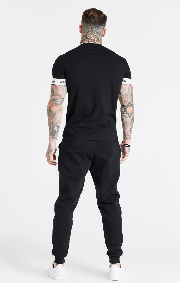 Load image into Gallery viewer, Black Elastic Cuff T-Shirt (4)