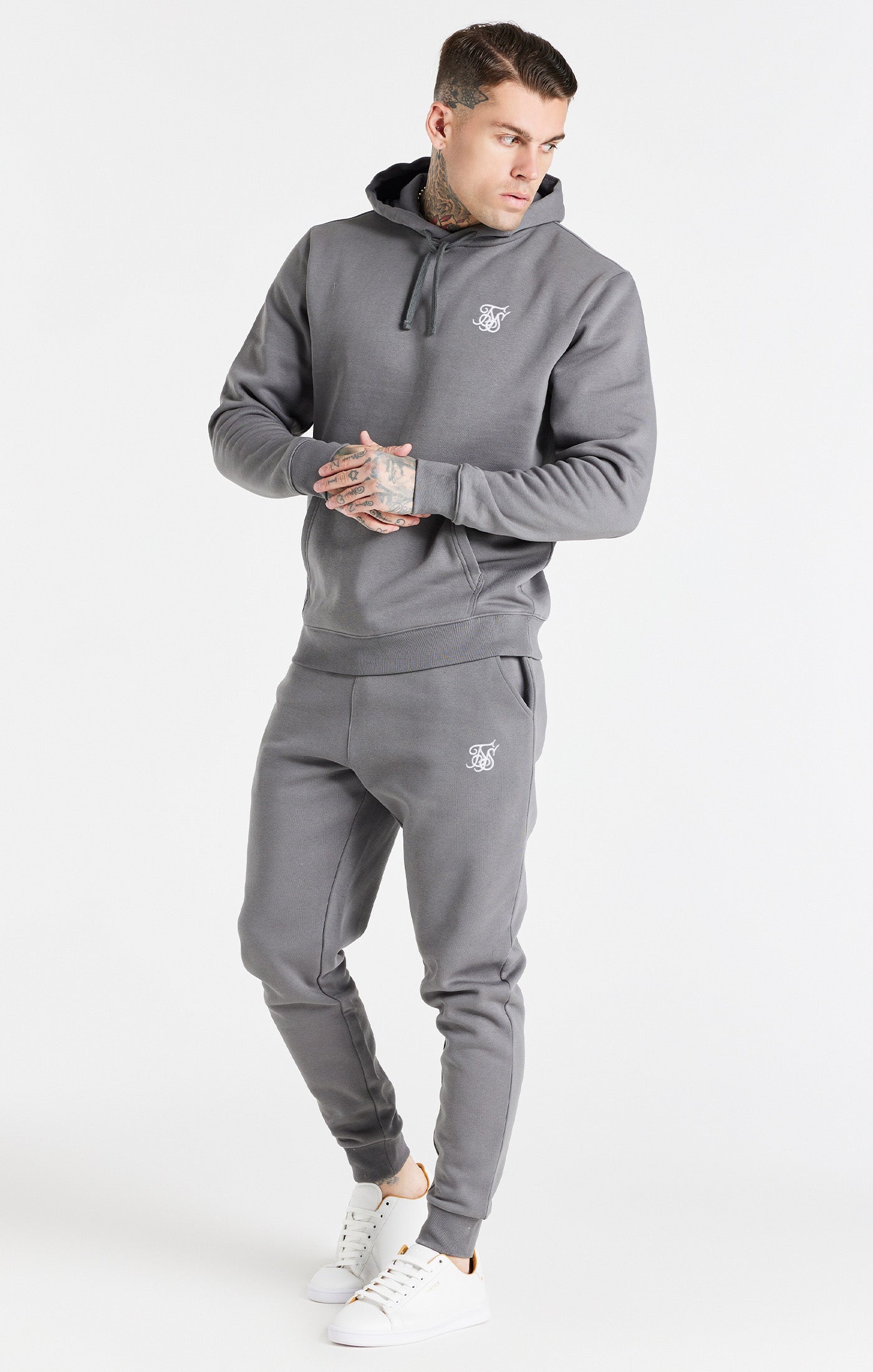 Load image into Gallery viewer, Grey Essential Fitted Jogger (2)
