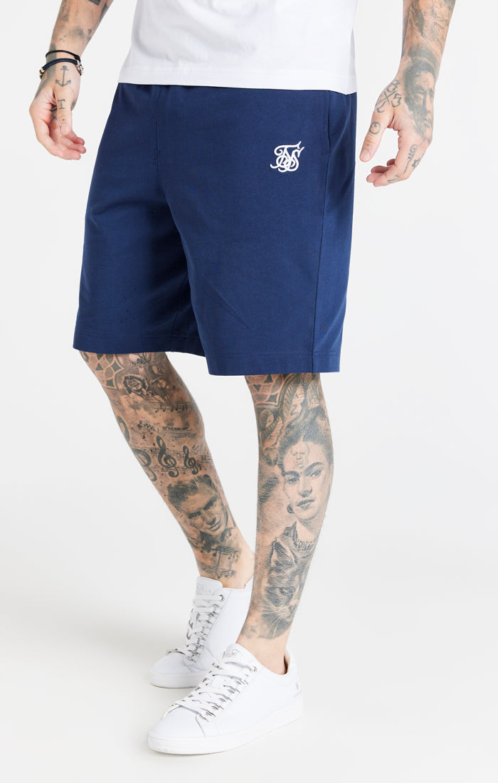 Load image into Gallery viewer, Navy Essential Jersey Short