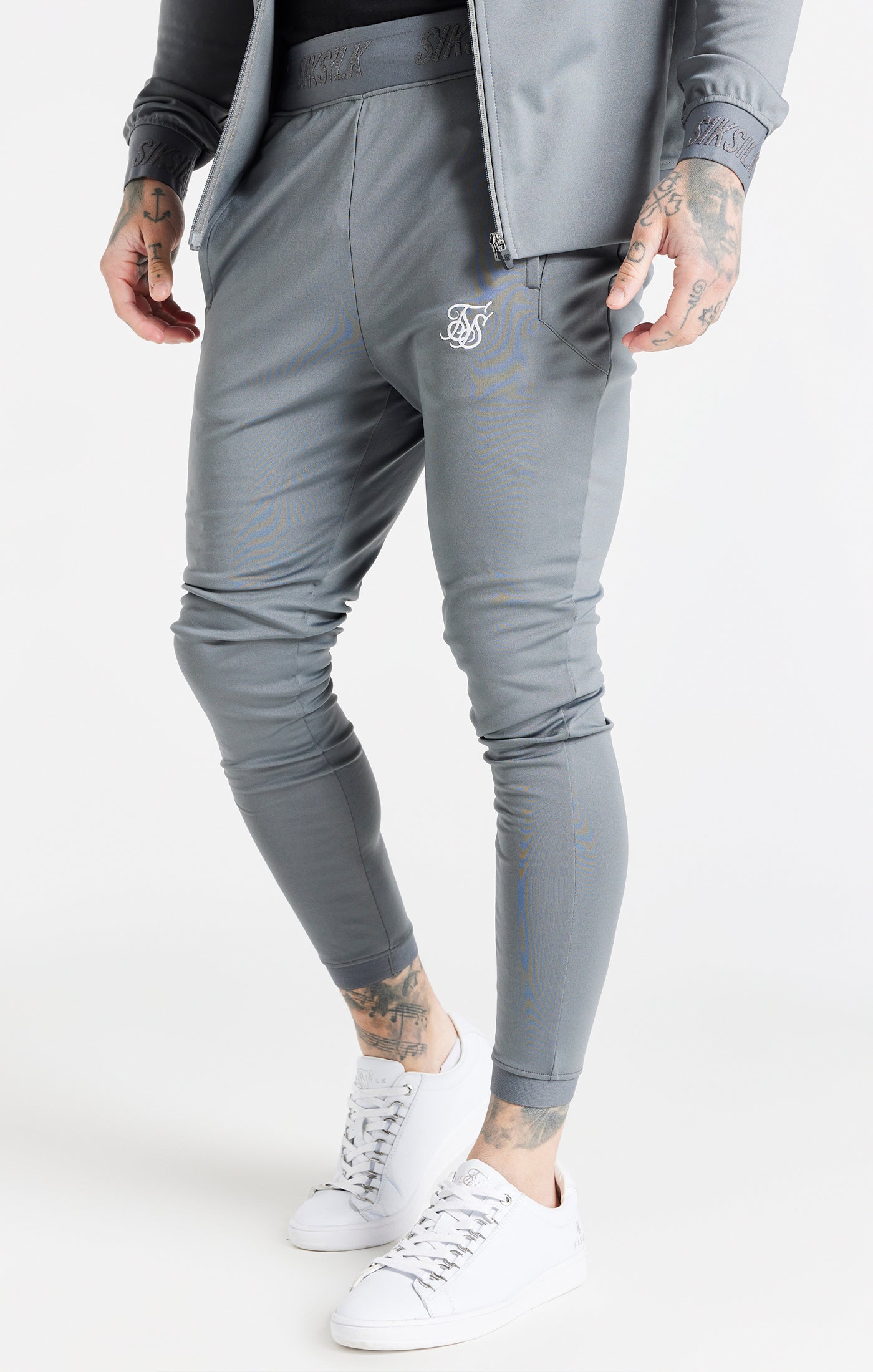 Load image into Gallery viewer, SikSilk Agility Track Trousers - Steel Grey