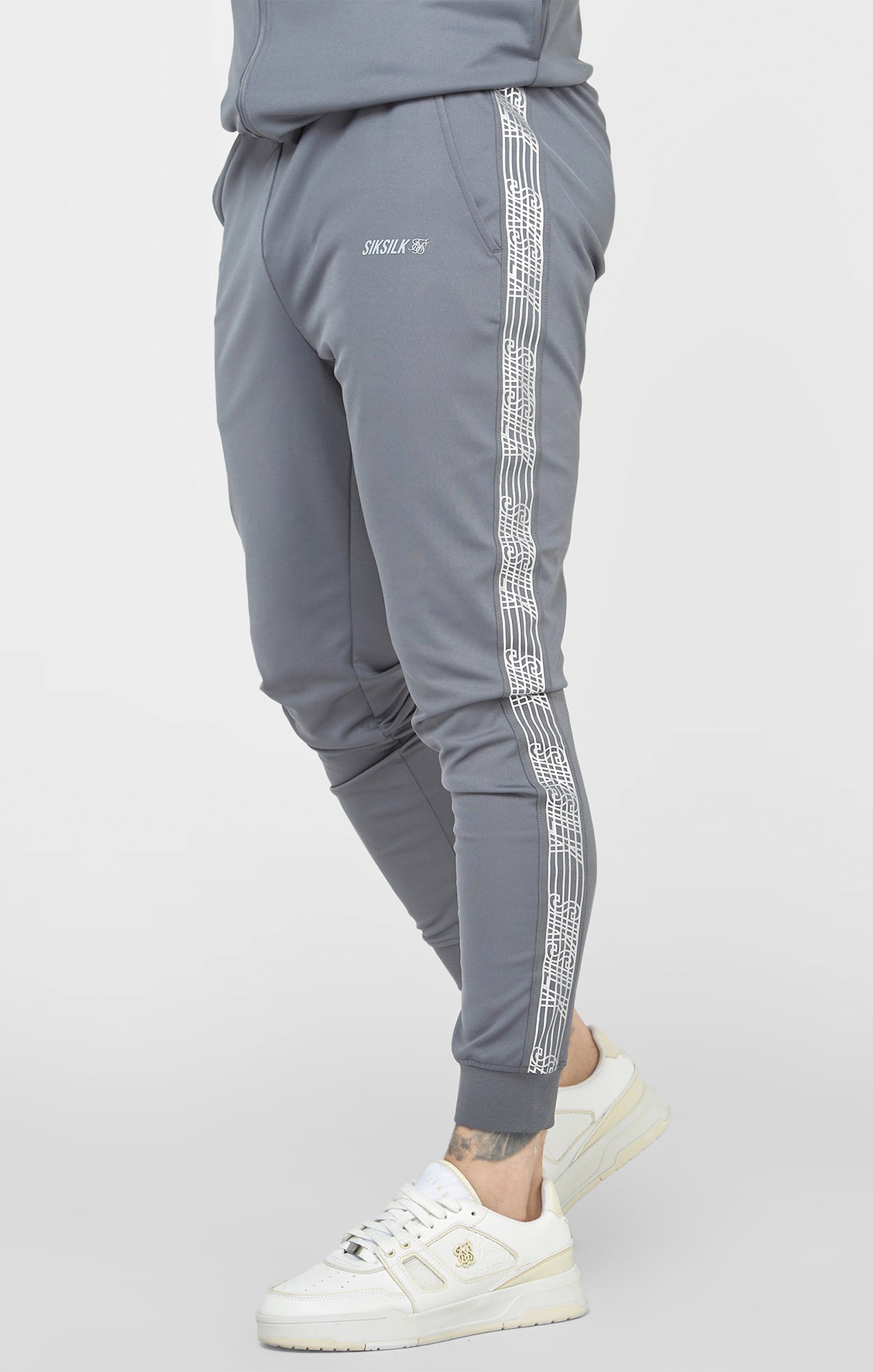 Load image into Gallery viewer, Grey Sports Cuffed Pant