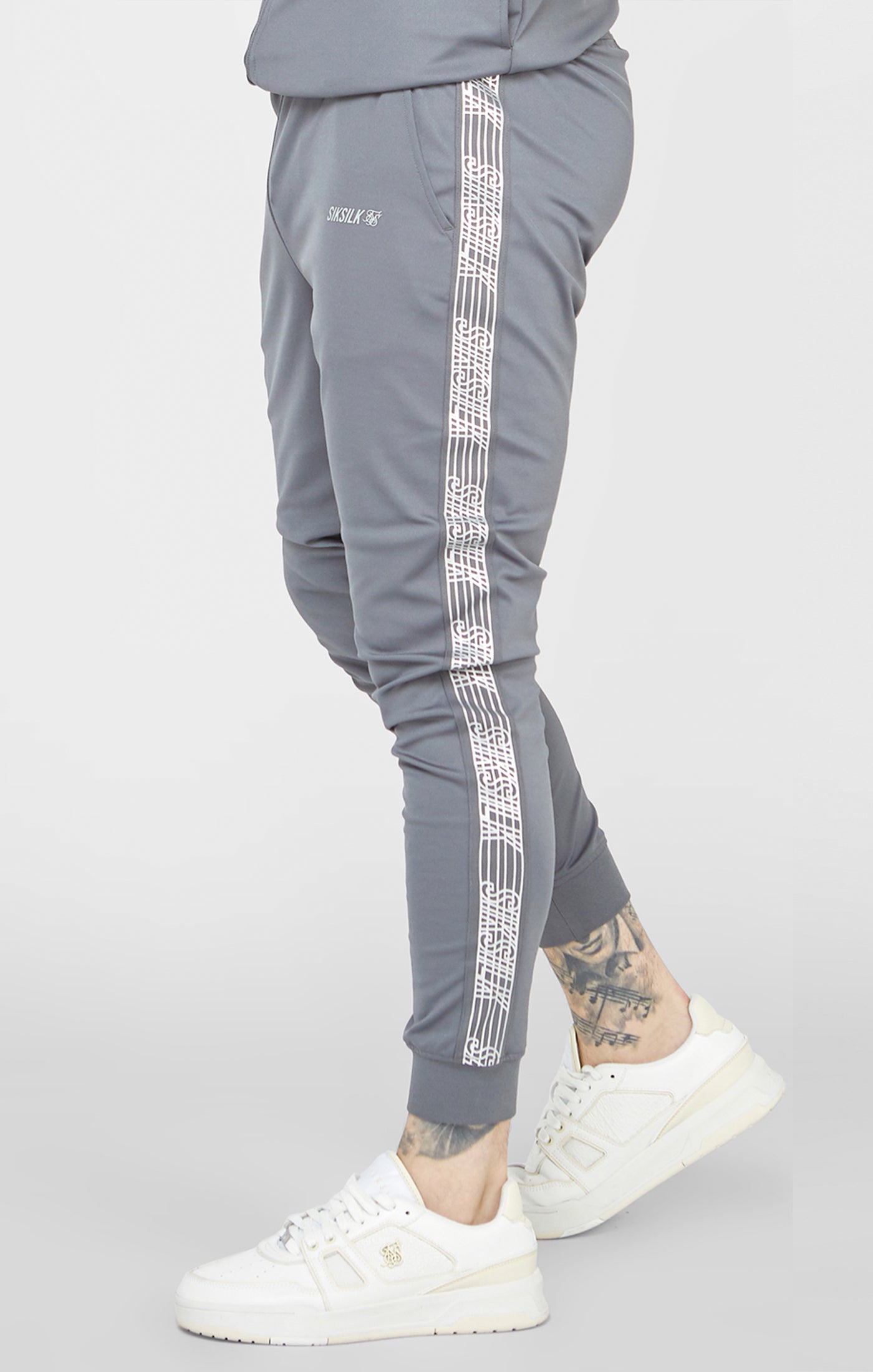 Load image into Gallery viewer, Grey Sports Cuffed Pant (2)