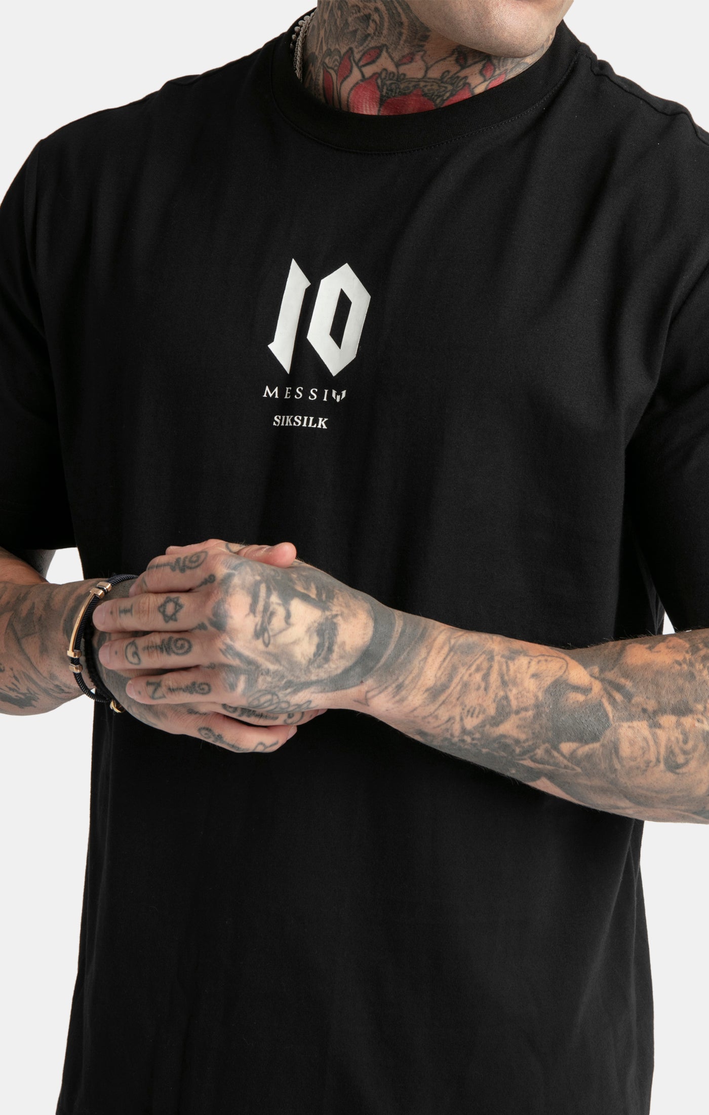 Load image into Gallery viewer, Messi x SikSilk Black Oversized T-Shirt (3)