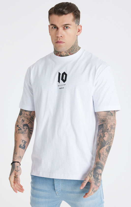 Messi x SikSilk White Oversized T-Shirt