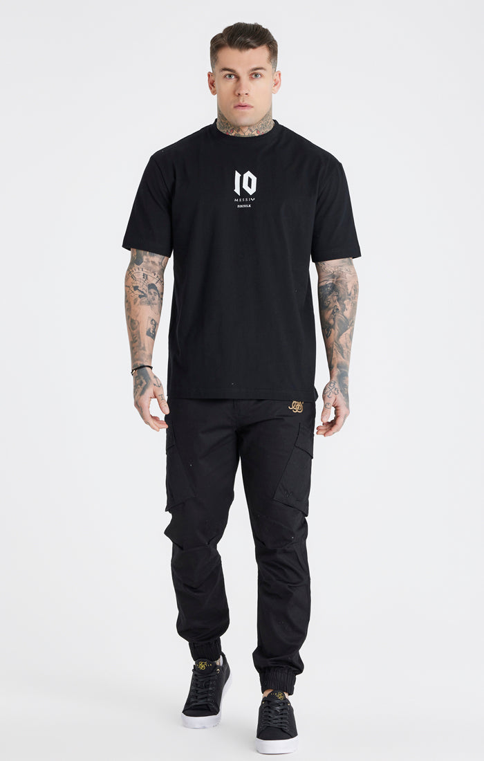 Load image into Gallery viewer, Messi x SikSilk Black Cargo Pant (4)