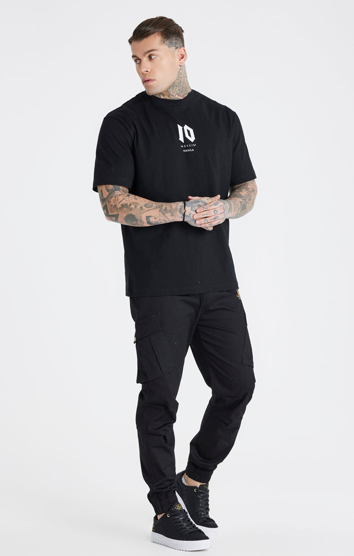 Load image into Gallery viewer, Messi x SikSilk Black Cargo Pant (5)