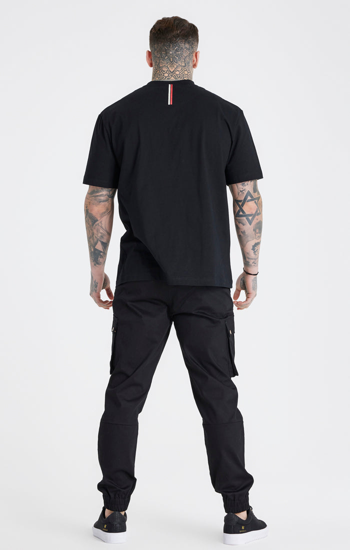 Load image into Gallery viewer, Messi x SikSilk Black Cargo Pant (6)