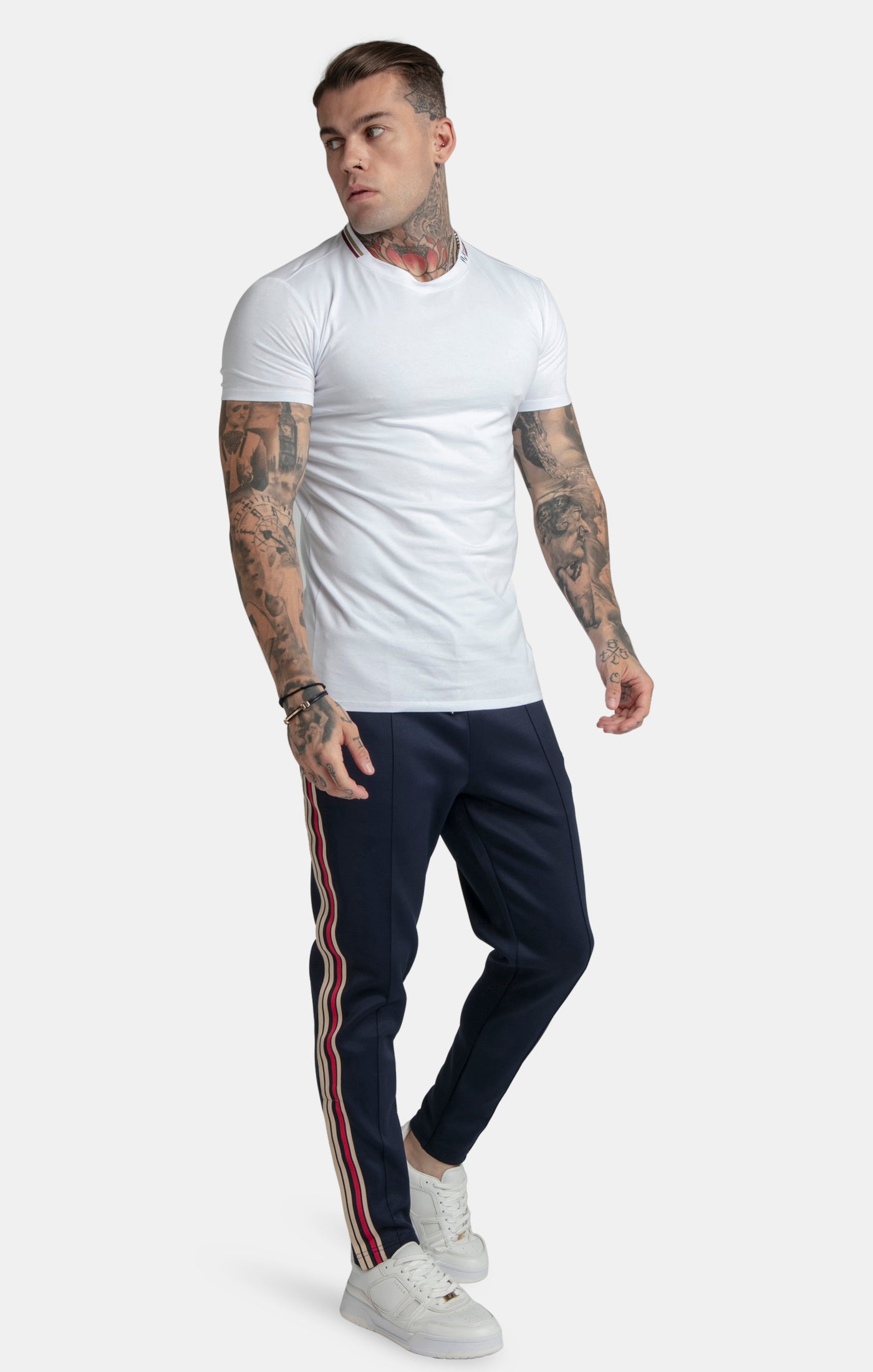 Load image into Gallery viewer, Messi x SikSilk White Muscle Fit T-Shirt (2)