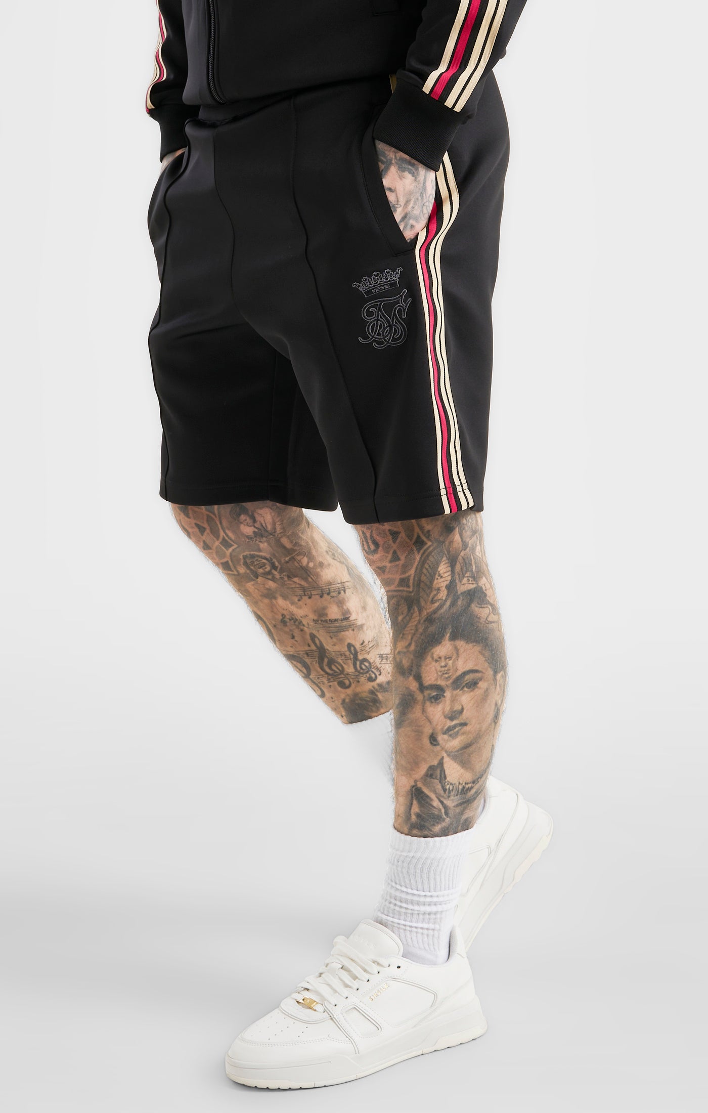 Load image into Gallery viewer, Messi x SikSilk Loose Fit Elasticated Shorts - Black (1)