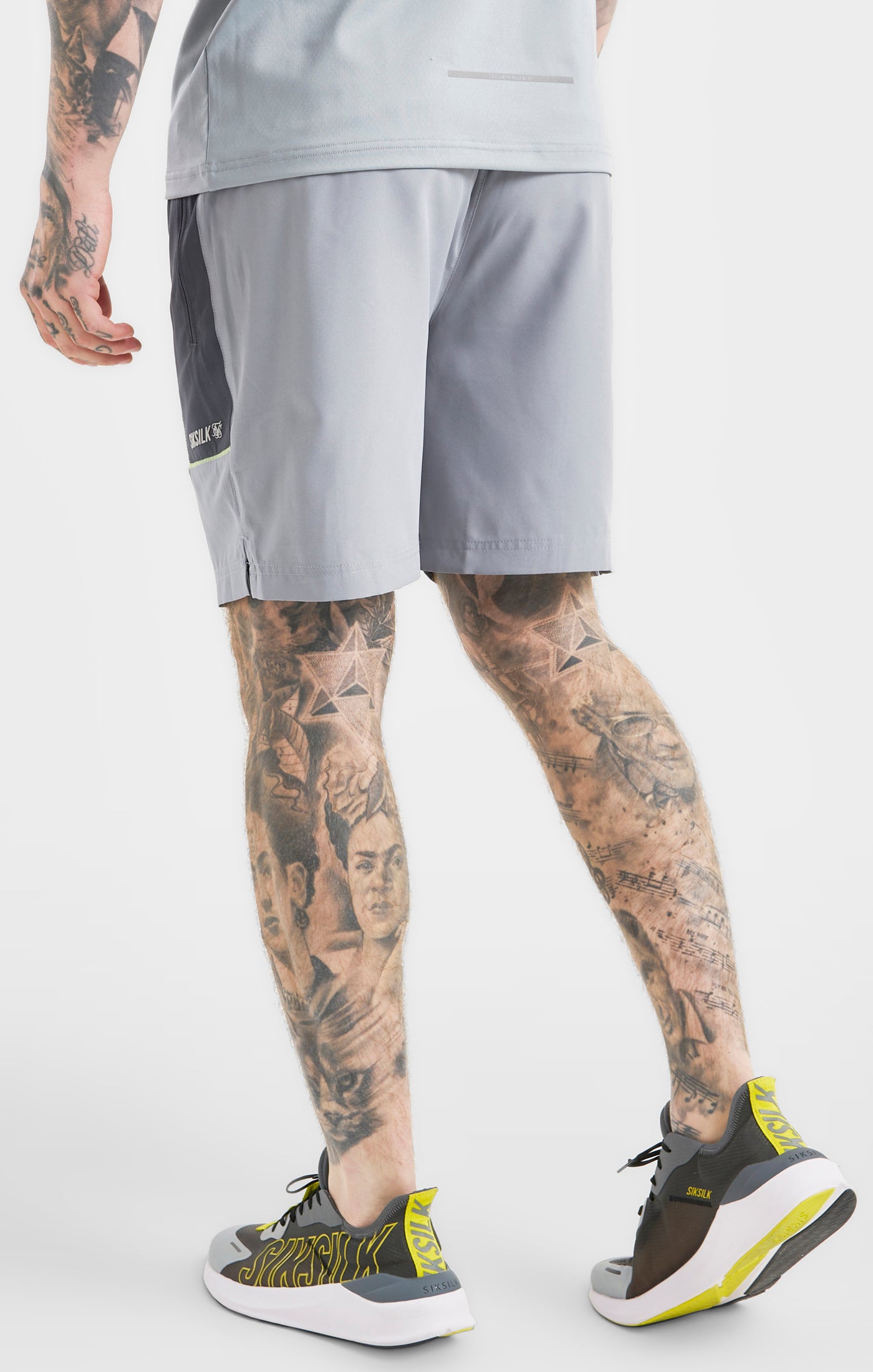 Load image into Gallery viewer, Grey Sports Marl Woven Short (3)