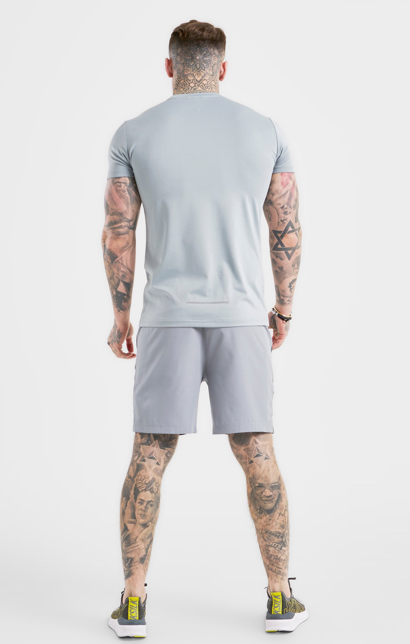 Load image into Gallery viewer, Grey Sports Marl Woven Short (4)