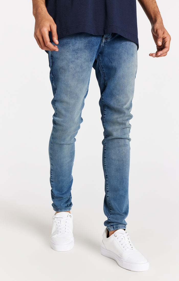 Load image into Gallery viewer, Blue Washed Slim Fit Jean (1)