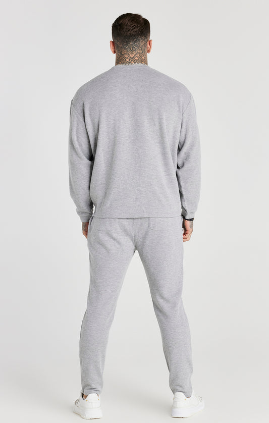 Grey Marl Rib Sweatshirt