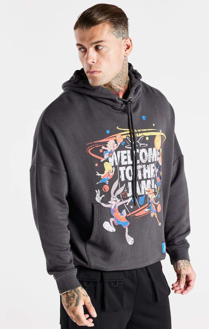 Load image into Gallery viewer, Grey Space Jam x SikSilk Oversized Hoodie