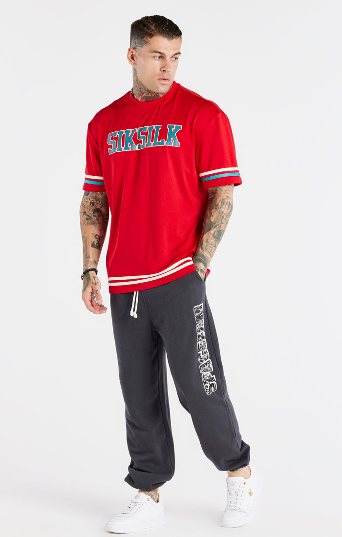 Load image into Gallery viewer, Red Green Space Jam x SikSilk Baseball T-Shirt (4)