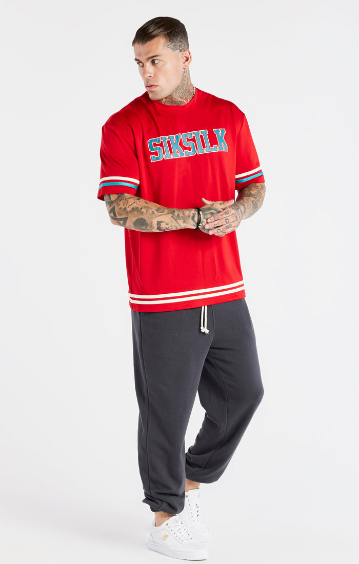 Load image into Gallery viewer, Red Green Space Jam x SikSilk Baseball T-Shirt (3)