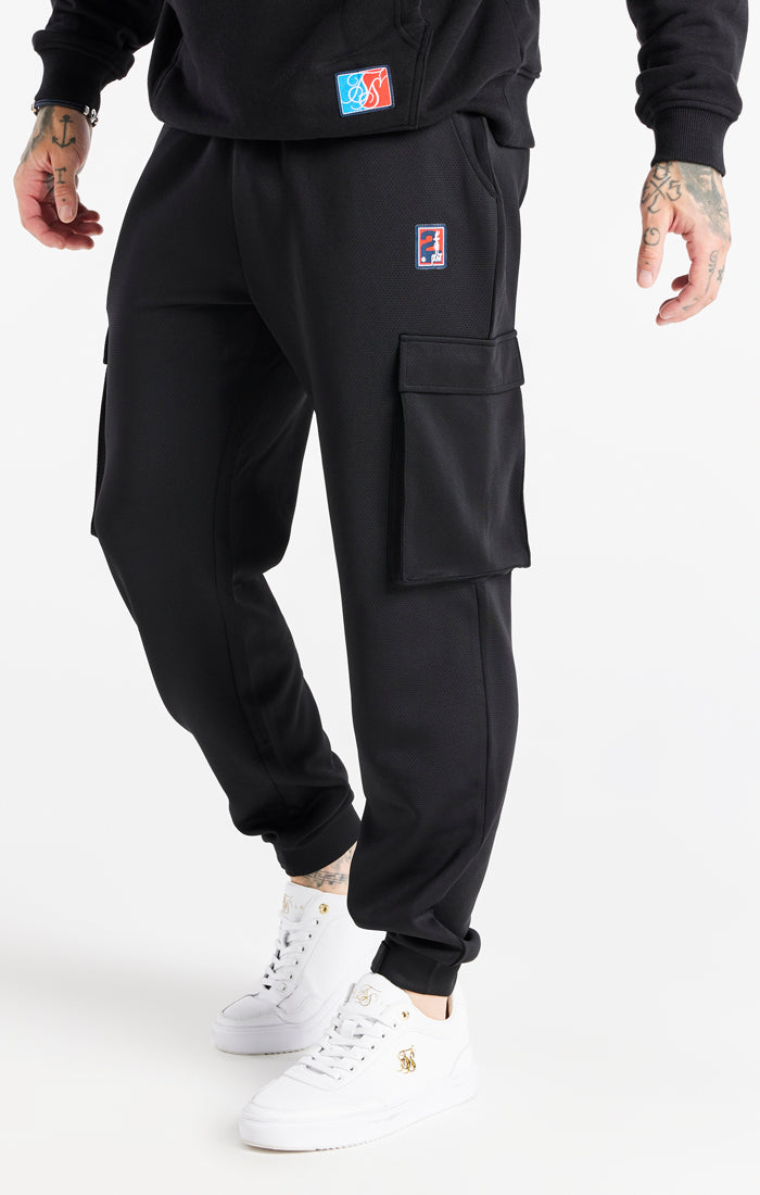 Load image into Gallery viewer, Black Space Jam x SikSilk Elasticated Cargo Pant