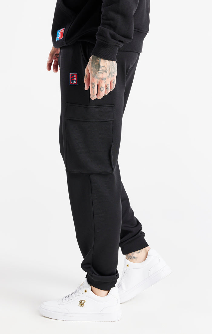 Load image into Gallery viewer, Black Space Jam x SikSilk Elasticated Cargo Pant (1)