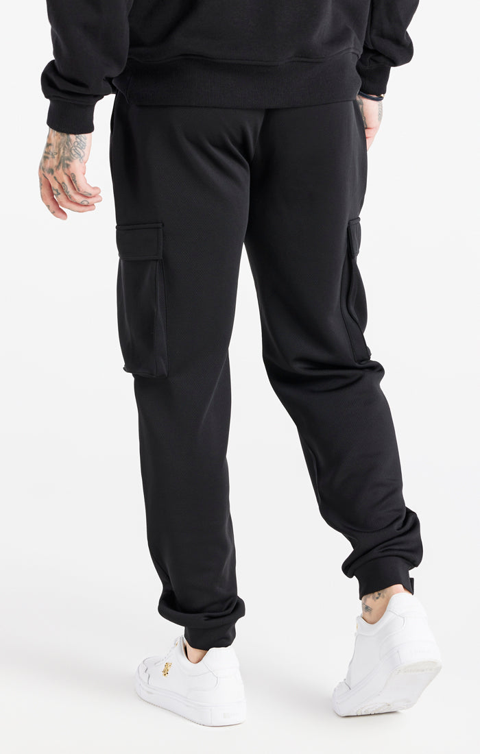 Load image into Gallery viewer, Black Space Jam x SikSilk Elasticated Cargo Pant (2)