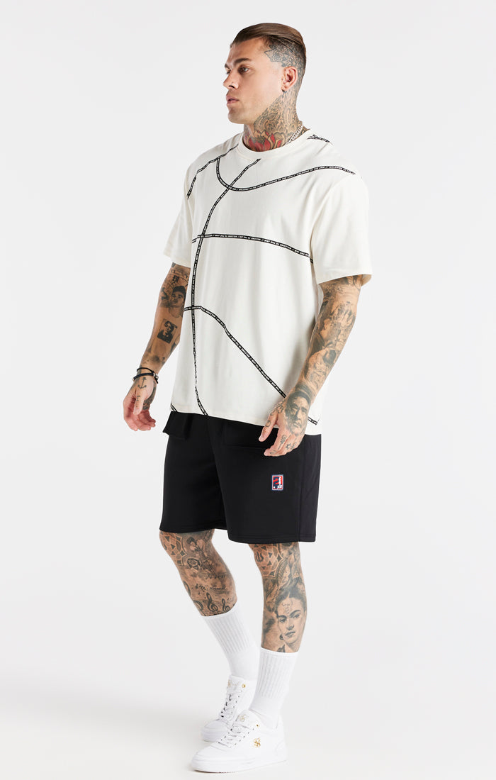 Load image into Gallery viewer, Ecru Space Jam x SikSilk Basketball T-Shirt (2)