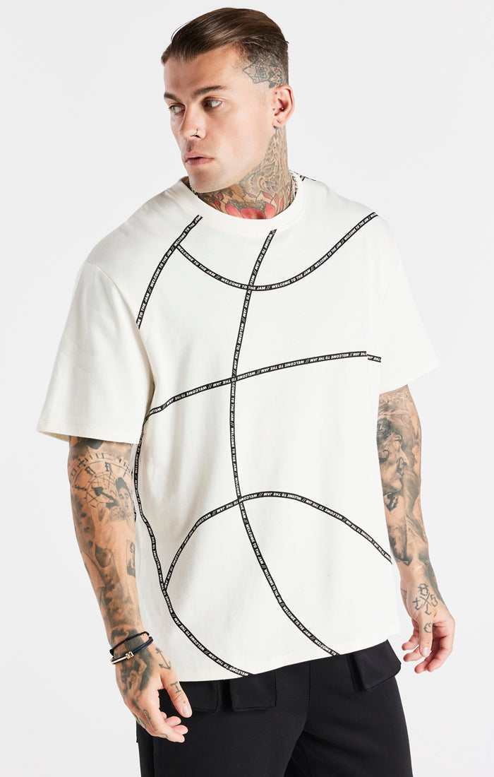 Load image into Gallery viewer, Ecru Space Jam x SikSilk Basketball T-Shirt (6)