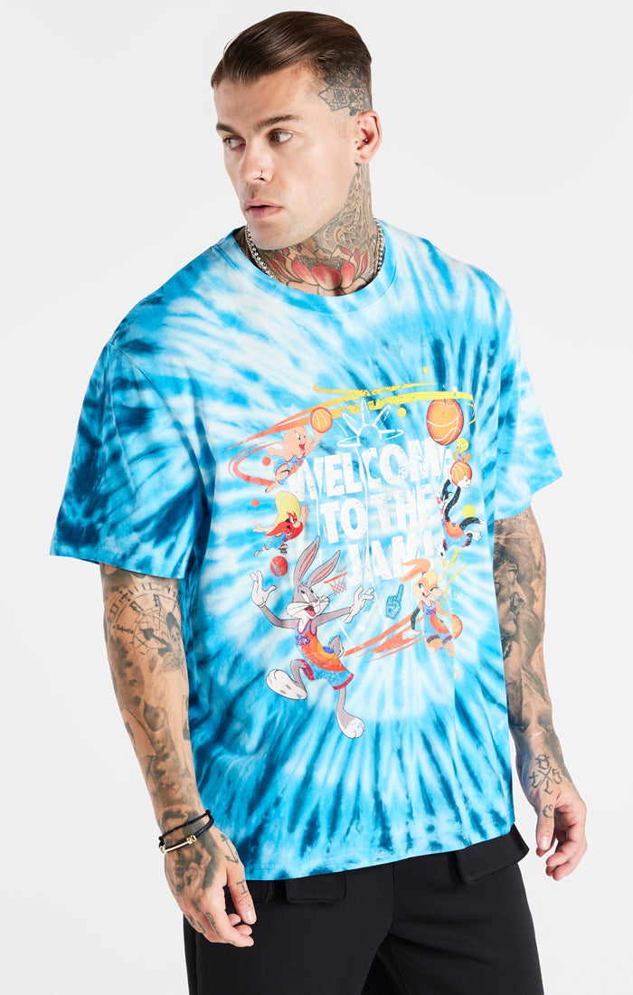 Load image into Gallery viewer, Blue Space Jam x SikSilk Graphic T-Shirt