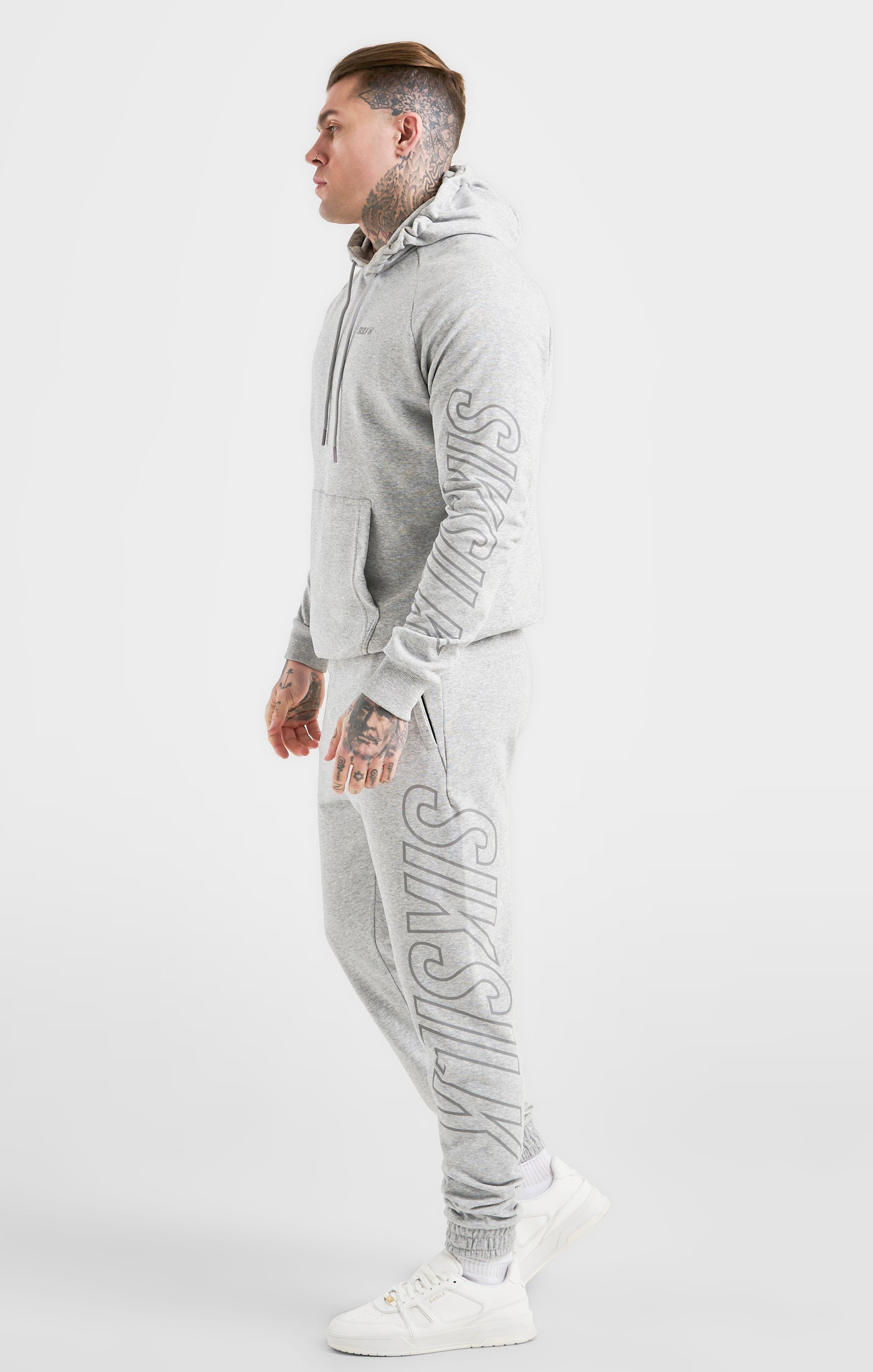 Load image into Gallery viewer, Grey Marl Sports Hoodie (3)