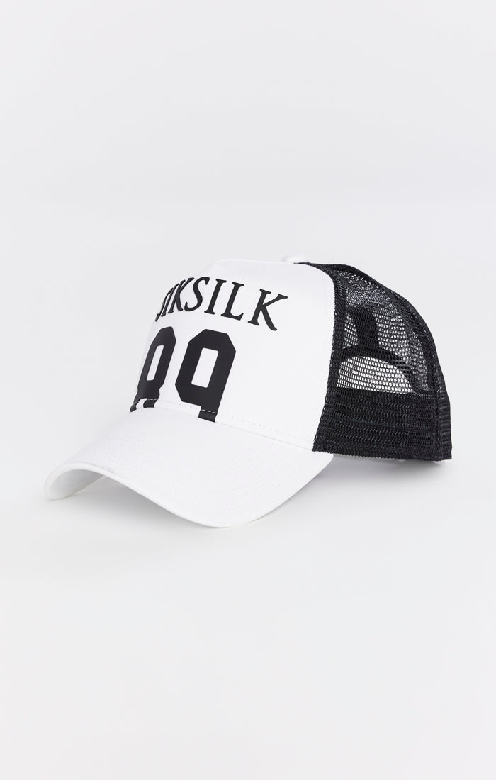 Load image into Gallery viewer, White 89 Mesh Trucker Cap