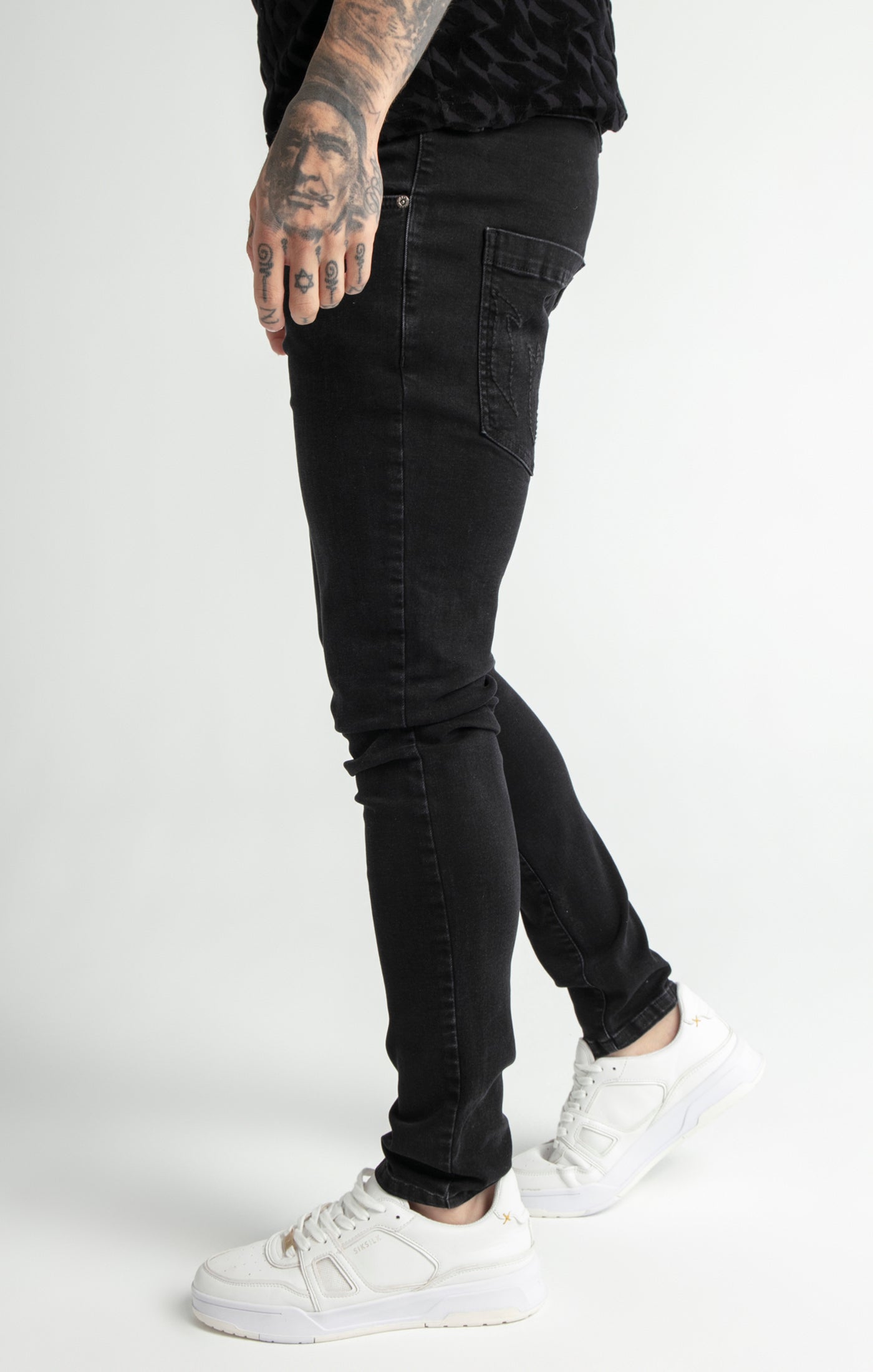 Load image into Gallery viewer, Messi x SikSilk Black Slim Fit Jean (1)