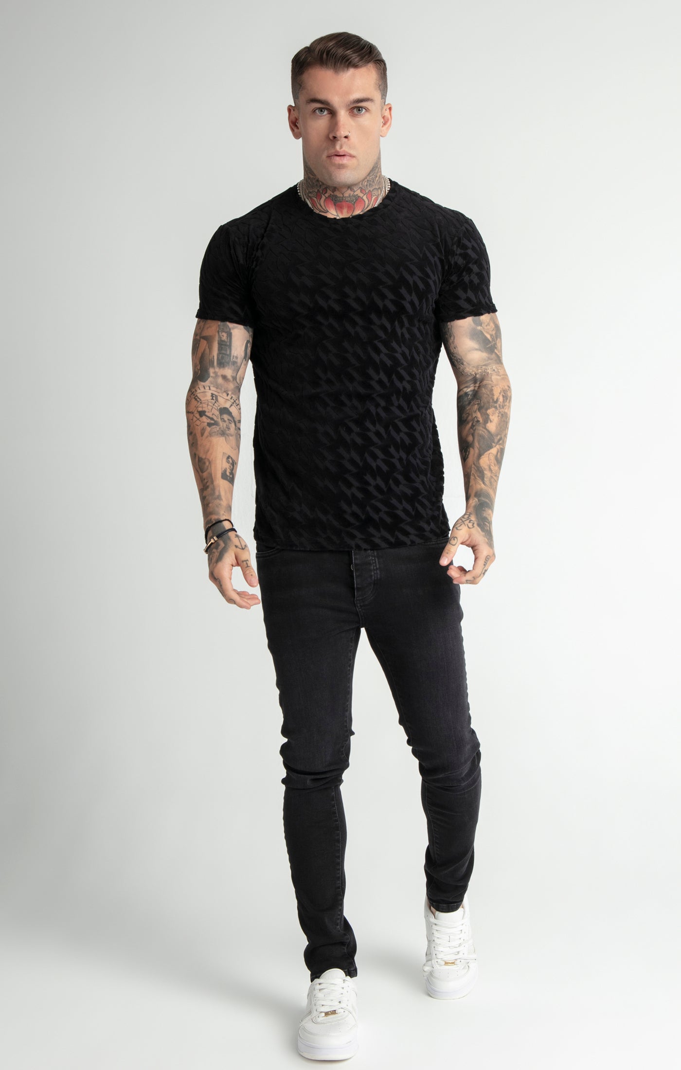 Load image into Gallery viewer, Messi x SikSilk Black Slim Fit Jean (3)
