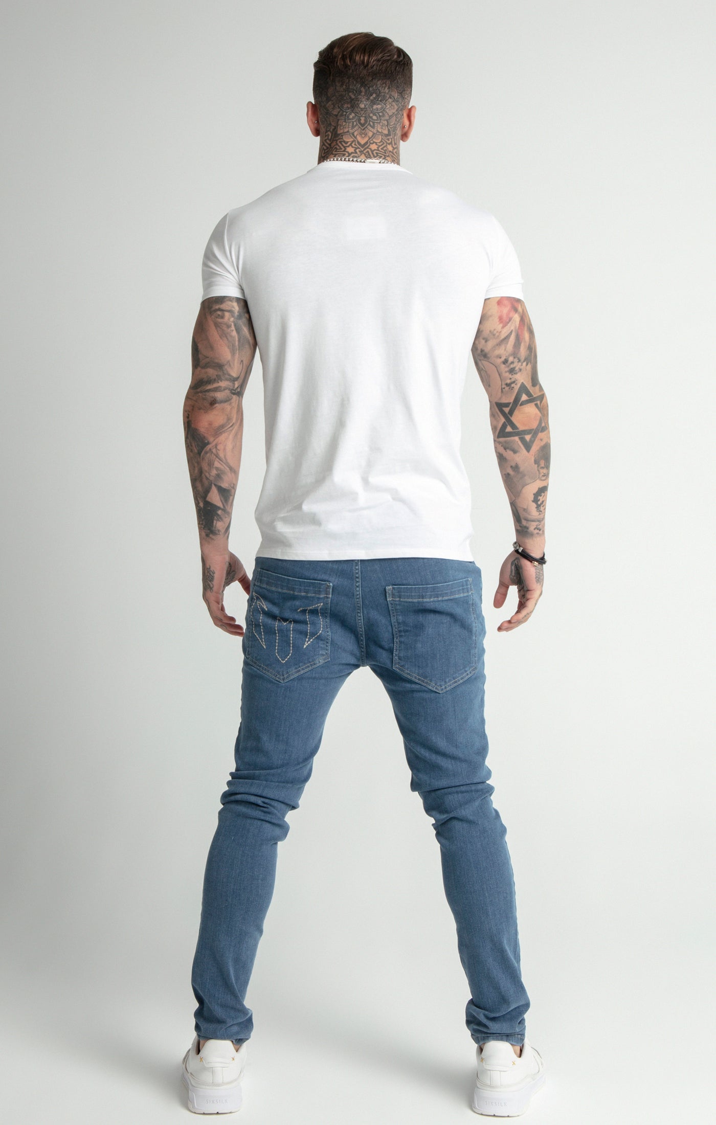 Load image into Gallery viewer, Messi x SikSilk Blue Slim Fit Jean (4)