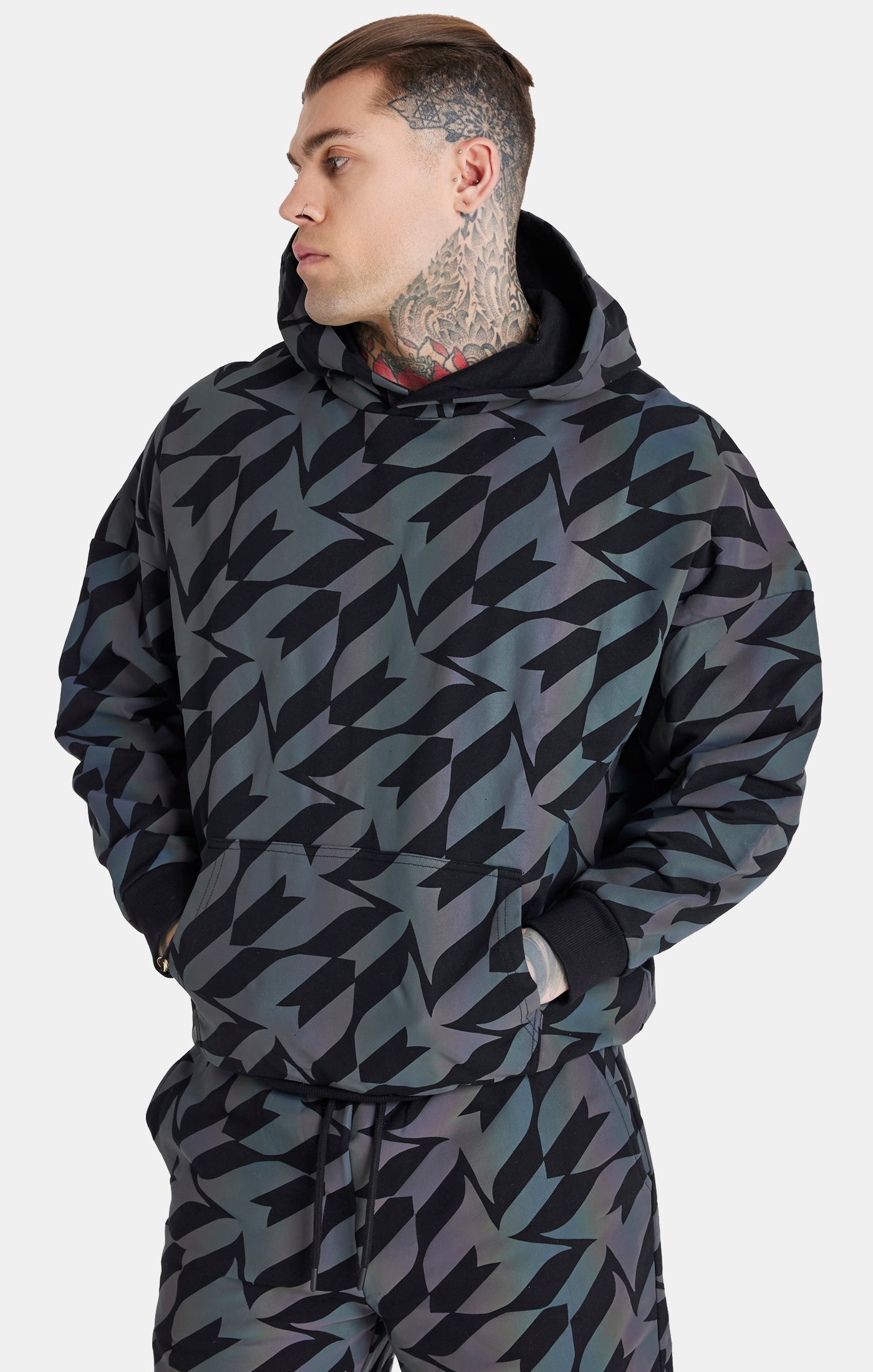 Load image into Gallery viewer, Messi x SikSilk Black Iridescent Hoodie